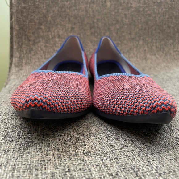 Rothy’s The Point Tangerine Triple Stitch Size 9 - Picture 5 of 10